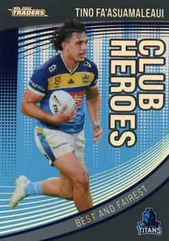 2022 NRL Traders - Club Heroes Parallel #CHP09 Tino Fa'asuamaleaui Front